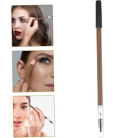 SOESFOUFU Portable Brow Pencil Wood Brow Pencil Wooden Eyebrow Pencil Women Makeup Brow Pencil 1 count (Pack of 1) Coffee - Buy Online on GoSupps.com