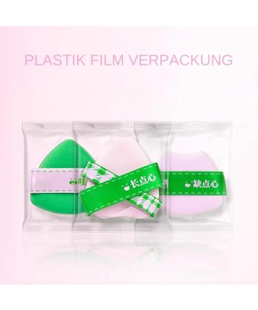 Face Powder Puff Triangle Powder Puff | Soft Triangular Makeup Puff for Face - 3 Pieces Cosmetic Foundation Blender Sponge Flexible Applicator Soft Beauty Makeup Tools for Los Angeles - Buy Online on GoSupps.com