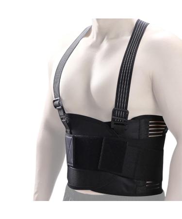 Back Support Belt For Men - Elastic Men's Lower Back Support With All-Round Waist Protection | Lower Back Brace Posture Corrector Protector All-Round Waist Protection - Buy Online on GoSupps.com