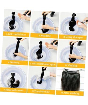 minkissy Black Duct Tape Goody Hair Clips for Women Scrunchies for Girls Women Hair Extensions Black Human Synthetic Hairpieces Beaded Wig Hairpin Black Cosmetic Miss Extend - Buy Online on GoSupps.com