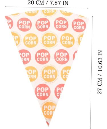 Didiseaon 200 Pcs Popcorn Bag Clear Goody Bag Kids Cone Bags Piping Bags Kids Snack Bag Halloween Treat Bags for Candy Mini Popcorn Boxes Halloween Cone Bags Child Waffles Paper Glass - Buy Online on GoSupps.com