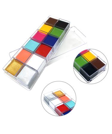 Colorful Body Oil Cosmetics for Halloween, Fancy Dress, Carnival - 12 Temporary Tattoo Paints - Buy Online on GoSupps.com
