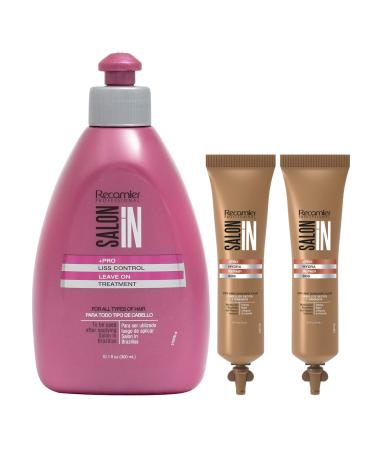 RECAMIER 34158 Professional Salon In Leave In Detangler Hair Smoothing Treatment | Combing Cream | Split End Mender | Tratamientos para el Cabello Seco y Maltratado Crema de Peinar
