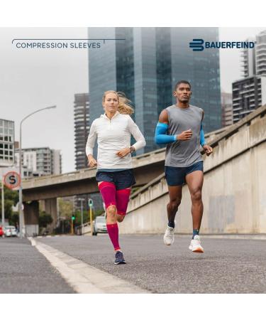 BAUERFEIND Calf Bandage Compression Sleeves - Unisex Lower Leg Warmers (White Size S) | Best Support for Athletic Recovery & Comfort - Buy Online on GoSupps.com