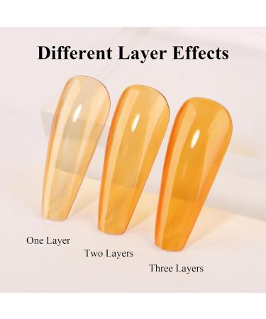 Imtiti Ice Yellow Gel Nail Polish 15 ml Sheer Jelly Crystal Amber Translucent Colour UV/LED Soak Off Gel Polish for DIY Nail Art Manicure at Home 1 Piece - Buy Online on GoSupps.com