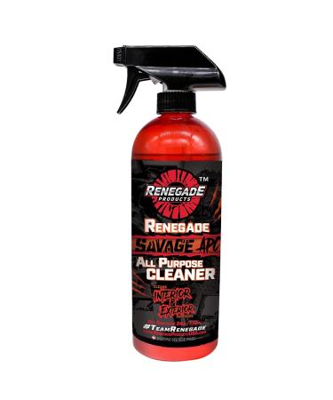 Renegade Products Savage All Purpose Cleaner 24 Ounce with Infused Soap for Enhanced Cleaning and Exfoliation of Wheels Wheel Wells Engine and Interior Surfaces
