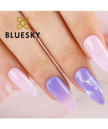 Bluesky Gel Nail Polish Wisteria Haze 80599 Light Purple UV/LED Soak-Off Gel Polish Long Lasting Chip Resistant 10ml Lilac 10 ml (Pack of 1) - Buy Online on GoSupps.com