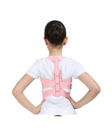 Children Posture Corrector Adjustable Belt Kids Orthopedic Corset for Kids Spine Back Lumbar Shoulder Braces Health Pink Medium