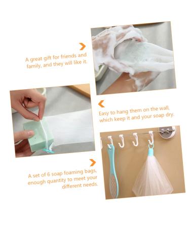 FRCOLOR 12 Pcs Net Bath Defoliator Towel & Exfoliating Soap Foaming Pouch - Ideal for Facial & Body Cleaning - Pack of 1 - Buy Online on GoSupps.com