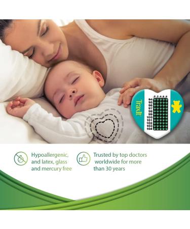 TraxIt 12 Pack - Fahrenheit Children's Axillary Thermometer - Continuous Read Single-Use Pediatric Thermometer - Buy Online on GoSupps.com