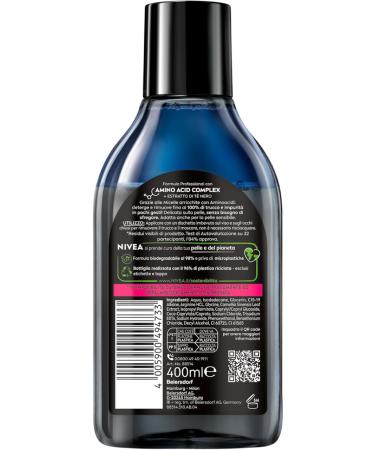  NIVEA NIVEA Micellair Professional Two-Phase Micellar Water Skin Breathe Biphasic Makeup Remover with Black Tea Extract for Face and Eyes Waterproof Makeup - 3 x 400ml Bottles - Buy Online on GoSupps.com