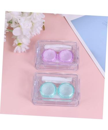 Buy Homsfou 4-Piece Mini Contact Lens Travel Case - Safe & Stylish Containers for Colored Lenses - International Shipping Available - Buy Online on GoSupps.com