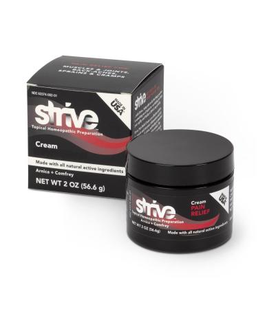 Strive Joint Pain Relief and Muscle Recovery Cream | Natural Formula for Sports and More | 2 Oz Jar | Made in the USA Pain Relief Cream