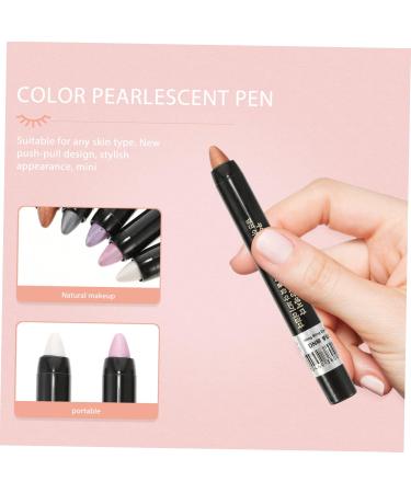 KALLORY 5pcs Pearlescent Eyeshadow Pencil Cream Eyeshadow Long- Lasting Eye Shadow Pen Shiny Colored Sticks 1 count (Pack of 1) Assorted Color - Buy Online on GoSupps.com