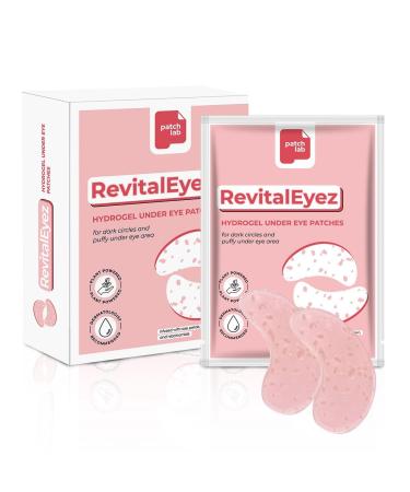 RevitalEyez Brightening Hydrogel Under Eye Patch with Niacinamide Collagen & Rose Petals for Puffy Eyes Wrinkles Dark Circles (10 pairs)