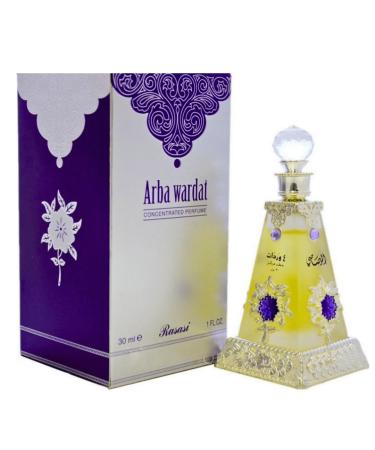 RASASI Arba Wardat Perfume Oil - CPO 30ML (1.0 OZ) Arba Wardat 1 Fl Oz (Pack of 1)