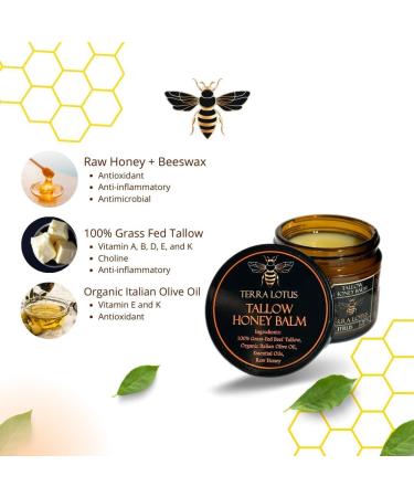 Organic Grass-Fed Beef Tallow Balm with Raw Honey - Moisturizing Cream for Soft Smooth Skin - Handmade All-Natural Moisturizer (2 Oz Unscented) Unscented 2 Fl Oz (Pack of 1) - Buy Online on GoSupps.com