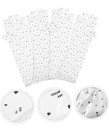 FOMIYES 10 Pairs Nail Gloves Uv Protection Gloves for Manicures Gel Nails Gloves Uv Lamp Glove for Gel Nails Gel Manicure Uv Gloves Nail Gel White Anti- Polyester Miss - Buy Online on GoSupps.com