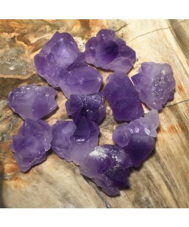 Natural Stone Amethyst Crystal Cluster Quartz Flower Raw Purple Gems Minerals Specimen Home Decoration NaturalReiki Decoration Full of Texture 100g - Buy Online on GoSupps.com