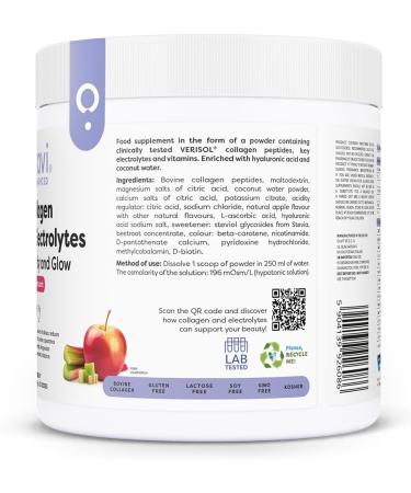  OSAVI Osavi Collagen Electrolytes Vitality and Glow Apple & Rhubarb - 300g - Buy Online on GoSupps.com