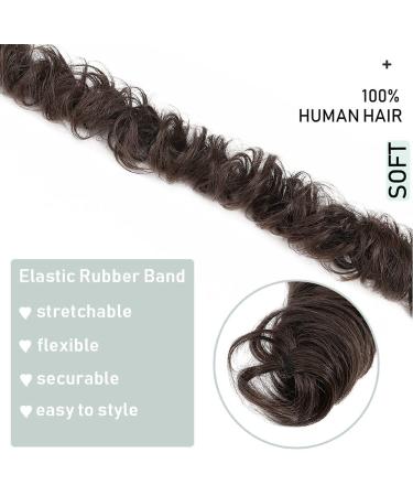 SEGO Hairpiece Extensions - Real Hair Long Messy Bun Updo Voluminous Dark Brown #2 - International Shipping Available - Buy Online on GoSupps.com