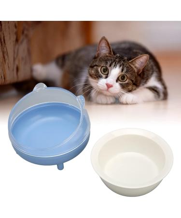 Elevated Blue Ceramic Cat Bowl - Increased Ceramic Food Bowls for Cats & Kittens - Durable Inclined Design - Buy Online on GoSupps.com