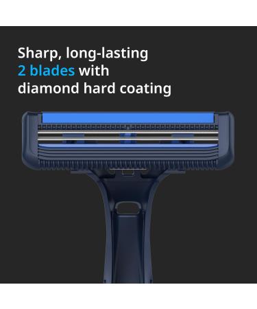 Dorco Pace 2 Plus Disposable Razors - 2 Blades Pivoting Head Easy Rinsing | 30ct Non-Slip Rubber Handle - Shop Internationally - Buy Online on GoSupps.com