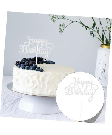 Warmhm Cupcake Toppers Birthday 20pcs Birthday Cake Insert Paper Bath Products Glitter Baby Cake Topper Birthday - Buy Online on GoSupps.com