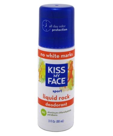 Kiss My Face Deodorant Liquid Rock Roll-On Sport 3oz (88ml) - 2 Pack - Buy Online on GoSupps.com