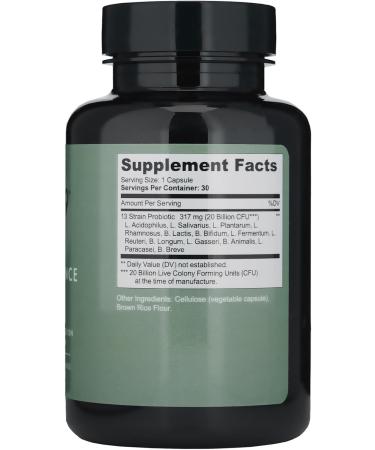 Cloud9 Biome Balance 13-Strain Probiotic for Gut Mood & Immune Support 20 Billion CFU Vegan Dairy-Free Shelf-Stable Made in USA- 30 Capsules - Buy Online on GoSupps.com
