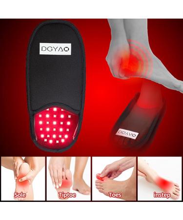 DGXINJUN Red & Infrared Light Therapy Slipper - FDA Cleared LED Device for Foot Pain Relief - Buy Online on GoSupps.com
