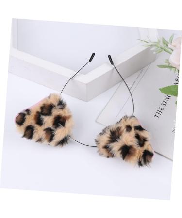 MERRYHAPY Hair Hoop Fluffy Leopard Hoop Headbands for Cat Headband Halloween Cat Ears Animal Ears Party Favor Headband Leopard Headband Plush Fox Hair Bands Ear Hair Band - Buy Online on GoSupps.com
