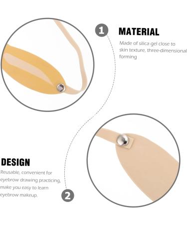 NOLITOY 10pcs Eyebrow Practice Skin Eye Brow Pen Fake Practice Skin Fake Skin Practice Tools Water Proof 22X3X0.2CM As Shown - Buy Online on GoSupps.com