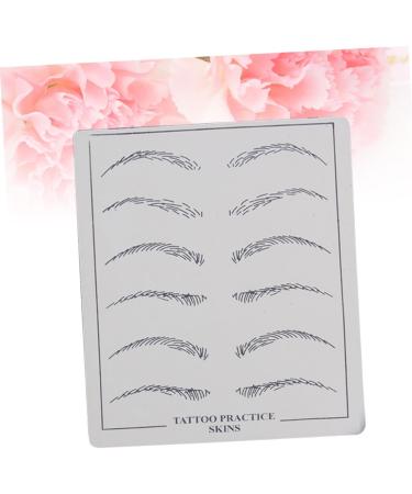 SOESFOUFU Eye Brow Practice Skin 6 Pcs Eye Brow Shaping Kit Eyebrow Microblading Eyebrow Training Skin Eyebrow Practice Skin - Buy Online on GoSupps.com