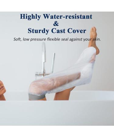 EVERCRYO Waterproof Adult Short Leg Cast Cover - Reusable Protector for Broken Ankle Foot - Watertight Bath and Shower Protection (Grey) - Buy Online on GoSupps.com