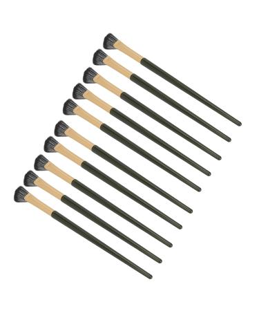 Zetiling 10pcs Soft Black Nose Shadow Brush Set - Professional Ergonomic Eye Makeup Brushes for Perfect Nose Contouring - Buy Online on GoSupps.com