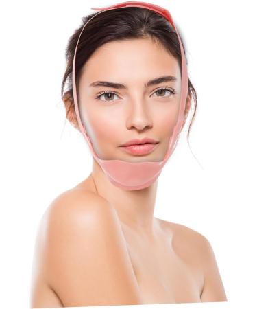 Didiseaon Silicone Beauty Lift Women Bandages Double Chin Reducer Facial Firming Band Thin Belt Double Chin Tape V Line Belt Strap Pink Facial Silica Gel Woman - Buy Online on GoSupps.com