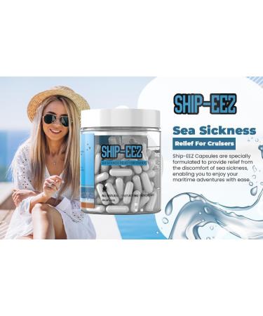 Buy Ship-EEZ Sea Sickness Capsules All Natural Relief for Cruisers | 30 Count | International Shipping Available - Buy Online on GoSupps.com