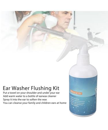 Ear Wax Removal Kit with 7 Rinse Heads - Gentle Ear Irrigation Flushing Tool for Adults and Kids - Buy Online on GoSupps.com