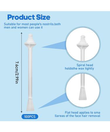 Msteco Nose Wax Chopsticks 100 Pcs Nasal Hair Wax Sticks & Applicators for Men | Nose Hair Removal & Cleaning Set - Buy Online on GoSupps.com