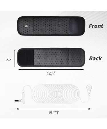 Revitalize Sleep & Relieve Pain with Earthing Bracelet - Grounding Therapy Band with 38.1 cm White Wire | 31.5 x 8.9 cm | International Shipping Available - Buy Online on GoSupps.com
