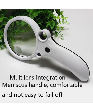 Magnifiers LED Multi-Function Magnifier with Light - 10X /20X /25X /55XLens - Illuminated Magnifier Super High Clarity Lightweight Reading Aids - Buy Online on GoSupps.com