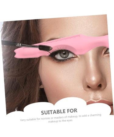 Luxshiny Lipstick Wearing Aids Silicone Beauty Ruler Makeup Gadgets Makeup Supply Eyeliner Aid Travel Pink Girl Guard Plate Silicone Mascara Applicator 15X4.15CM Pink - Buy Online on GoSupps.com