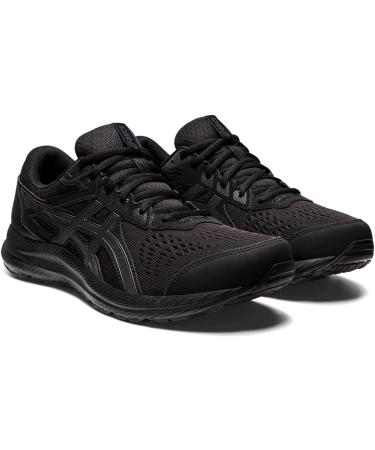 ASICS Men's Gel-Contend 8 Running Shoes 9.5 - Black/Carrier Grey - Buy Online on GoSupps.com