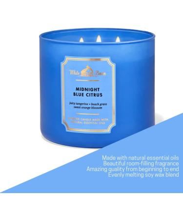 Buy Bath & Body Works 3-Wick Candle - Midnight Blue Citrus - 14.5 oz | Essential Oils | International Shipping Available - Buy Online on GoSupps.com