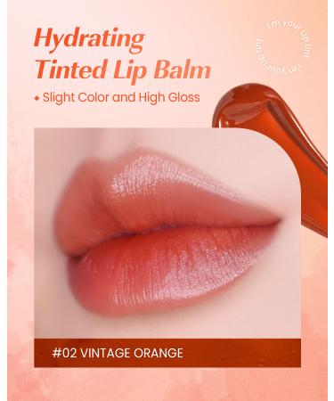 Official Lip Balm | Moisturizing Lip Butter & Lipstick | Korean Beauty | 02 Vintage Orange - Natural Daily Make-Up for Dry Lips - Buy Online on GoSupps.com