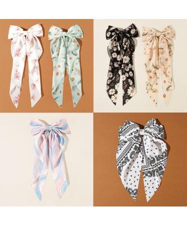 Hair Clips Spring Satin Girls Bow Hair Band Trendy Ribbon Hairpin Temperament Ribbon Bow Ladies Headwear Hair Accessories Blue Hair Clips (Size : Wine Red) - Buy Online on GoSupps.com