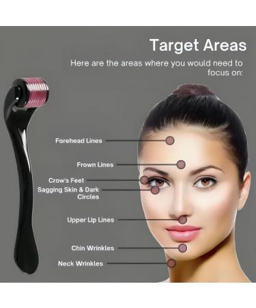 Derma Roller 540 Titanium Needles For Acne Scars Face Facial Wrinkles Hair Loss Stretch Marks Hair Operation Scars Regrowth Micro Needles Professional Micro needling Derma Needling (0.75mm) - Buy Online on GoSupps.com