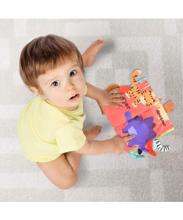Vicloon Baby Soft Book for 0-3 Year Old | Crinkle Sensory Touch & Feel | 3D Animals Tails | Forest Land Theme - Buy Online on GoSupps.com