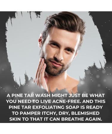 Herblov All Natural Pine Tar Soap Bar 4oz - Antibacterial & Antiseptic with Goat's Milk, Oatmeal, Charcoal & Essential Oils - Ideal for Acne, Eczema, Psoriasis Relief - Buy Online on GoSupps.com